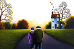 Love Every Moment - Original - SOLD by artist David Renshaw - Wyecliffe Galleries