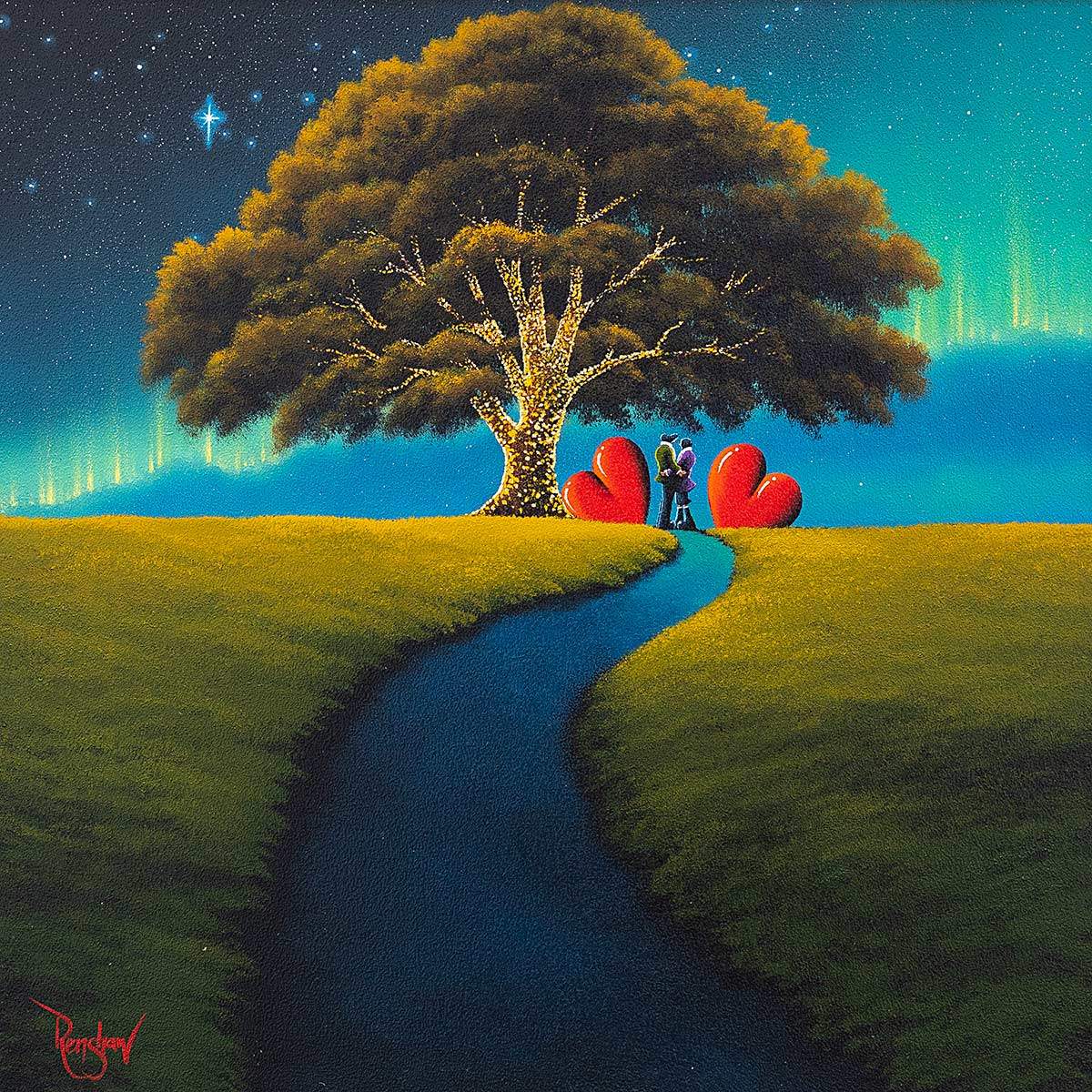 Love Illuminates - Original - SOLD by artist David Renshaw - Wyecliffe Galleries