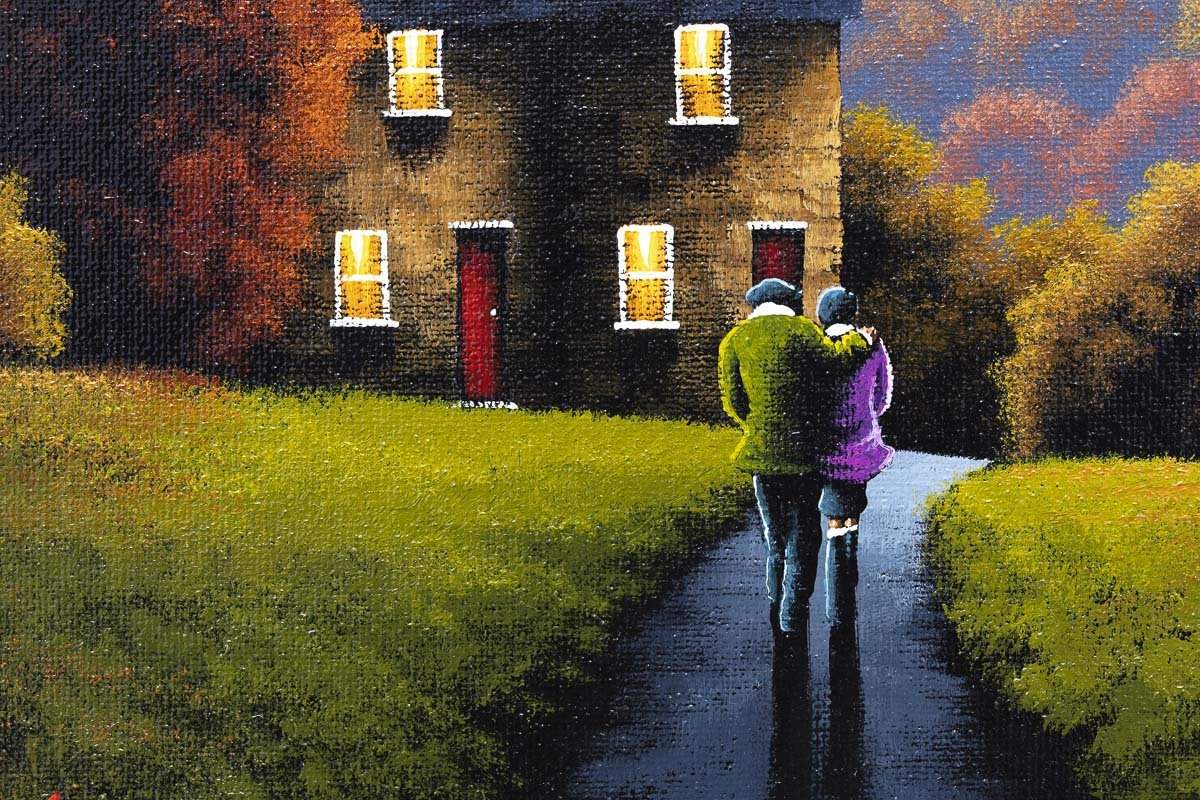 Love in the Hills - Original - SOLD by artist David Renshaw - Wyecliffe Galleries
