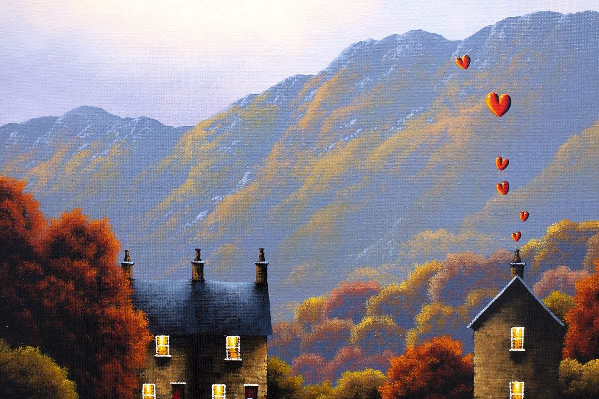 Love in the Hills - Original - SOLD by artist David Renshaw - Wyecliffe Galleries