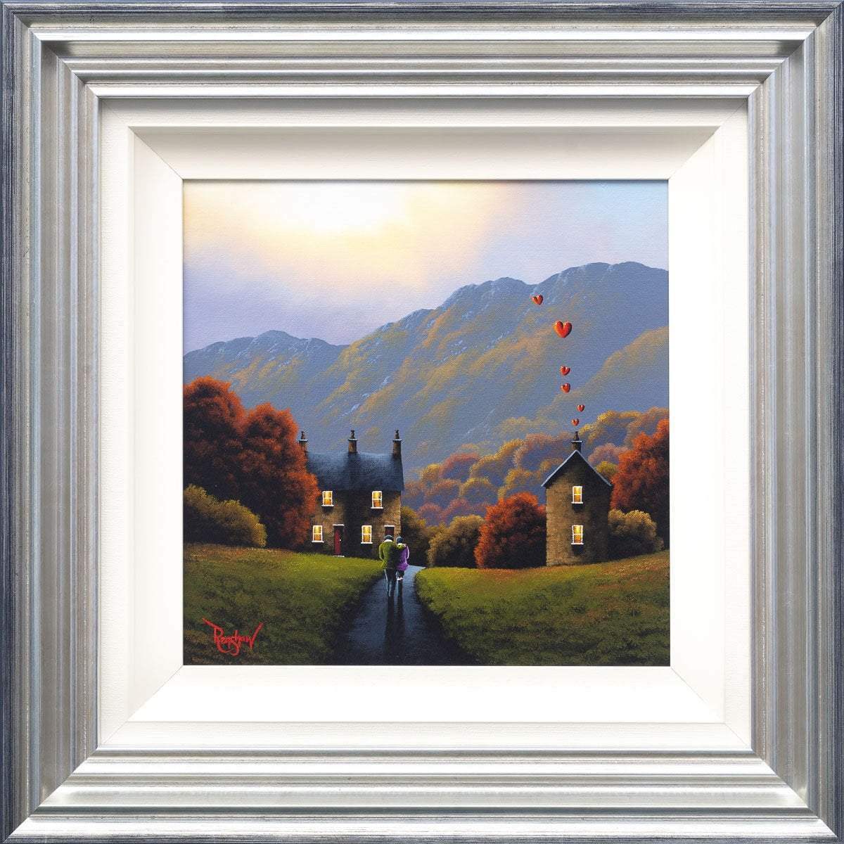 Love in the Hills - Original - SOLD by artist David Renshaw - Wyecliffe Galleries