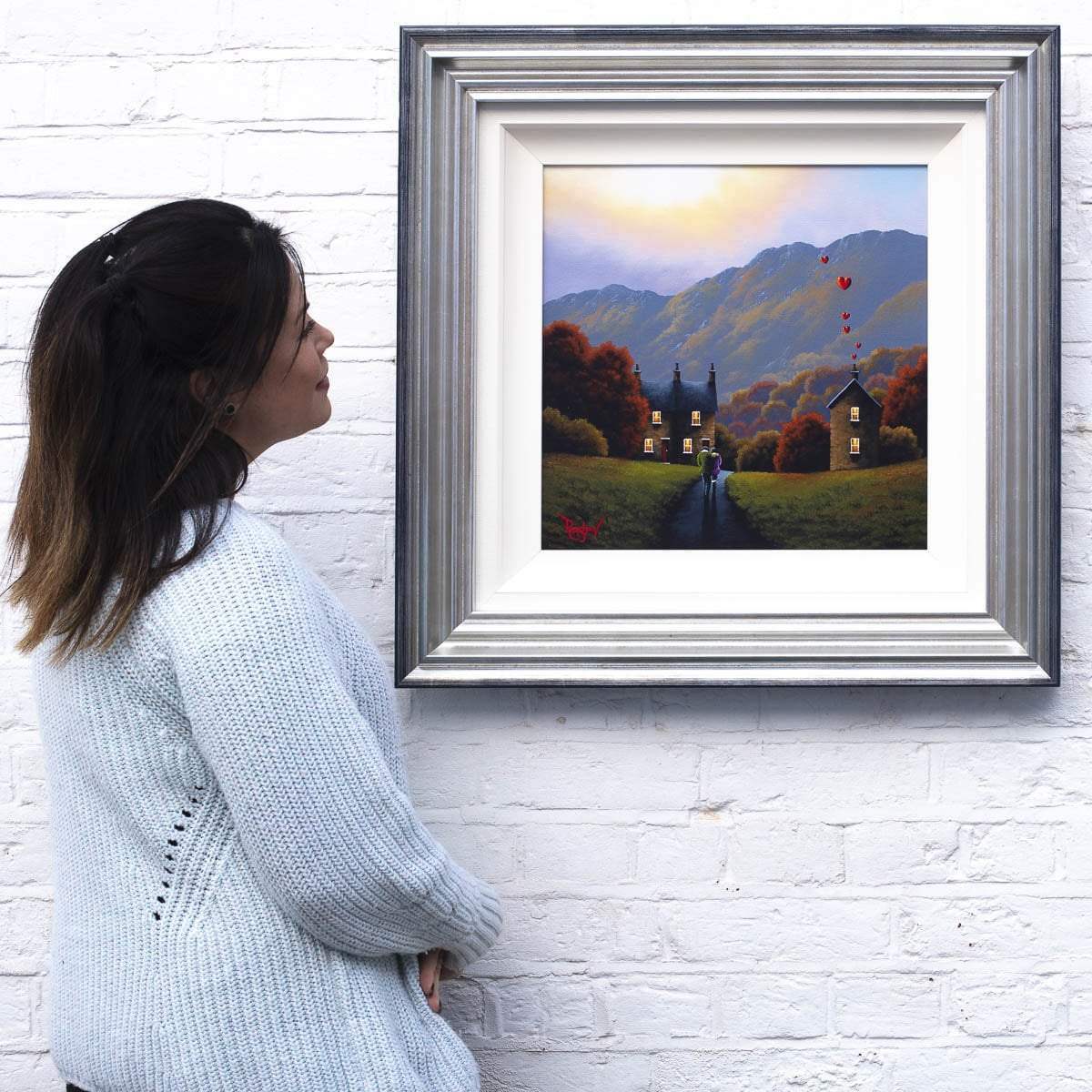 Love in the Hills - Original - SOLD by artist David Renshaw - Wyecliffe Galleries
