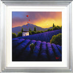 Love in the Lavender Fields - Original - SOLD by artist David Renshaw - Wyecliffe Galleries