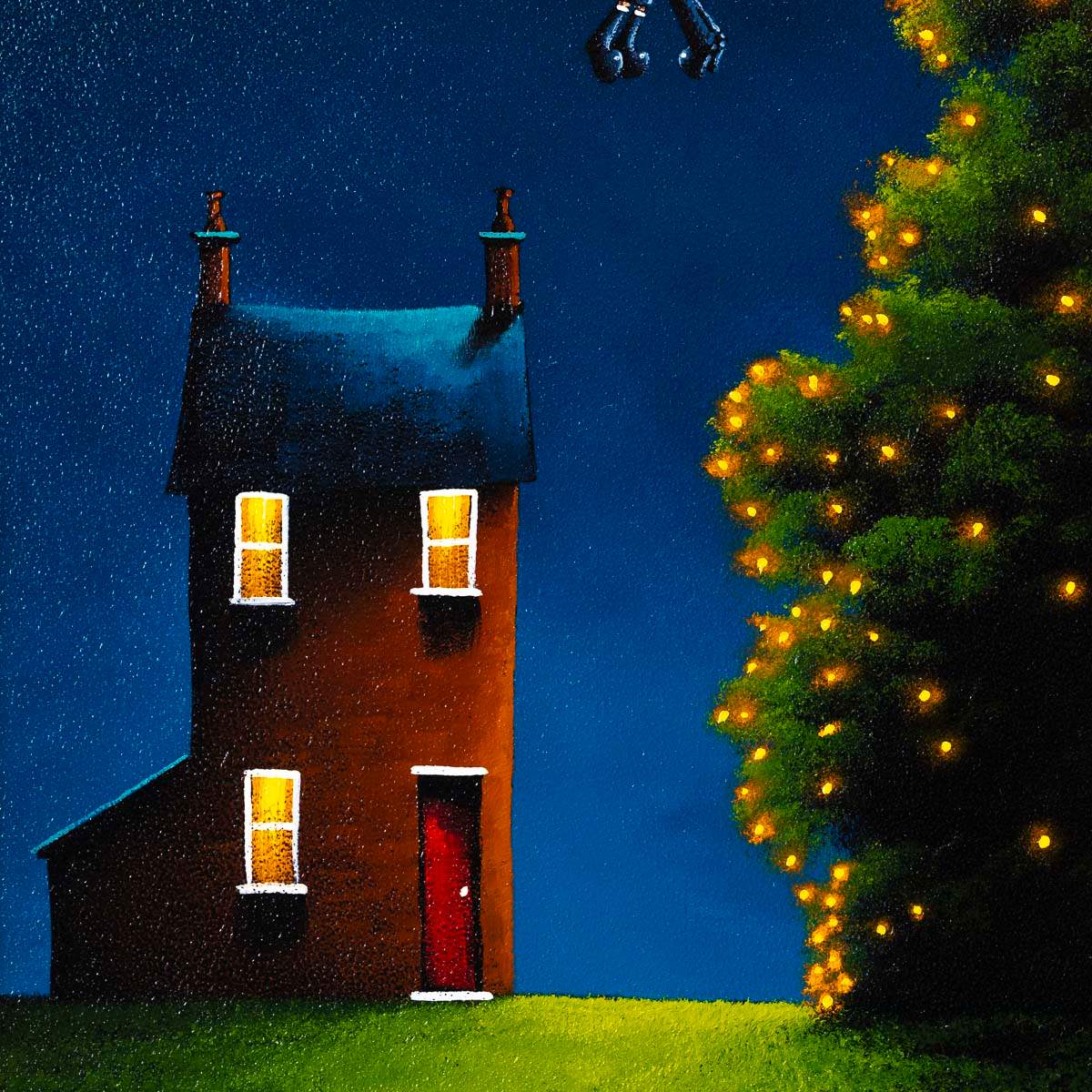 Love in the Sky - Original - SOLD by artist David Renshaw - Wyecliffe Galleries