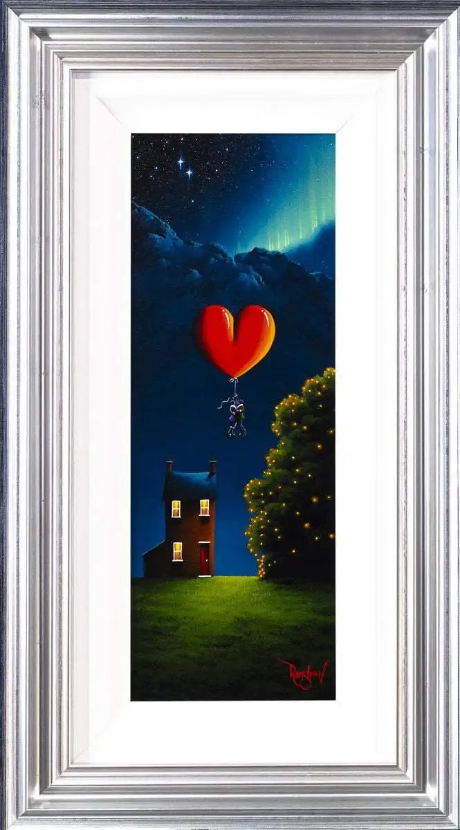 Love in the Sky - Original - SOLD by artist David Renshaw - Wyecliffe Galleries