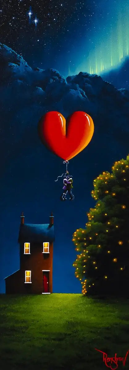 Love in the Sky - Original - SOLD by artist David Renshaw - Wyecliffe Galleries