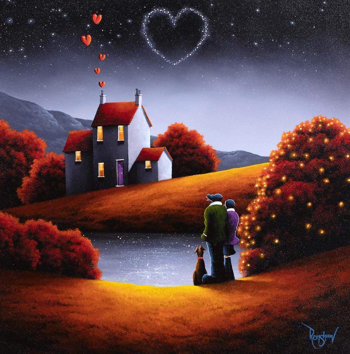 Love is in the Air - Original - SOLD by artist David Renshaw - Wyecliffe Galleries