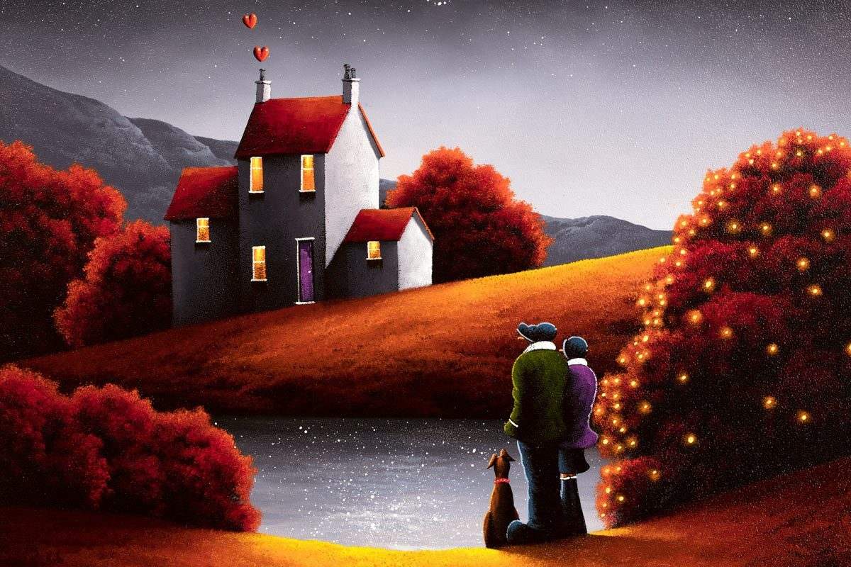 Love is in the Air - Original - SOLD by artist David Renshaw - Wyecliffe Galleries