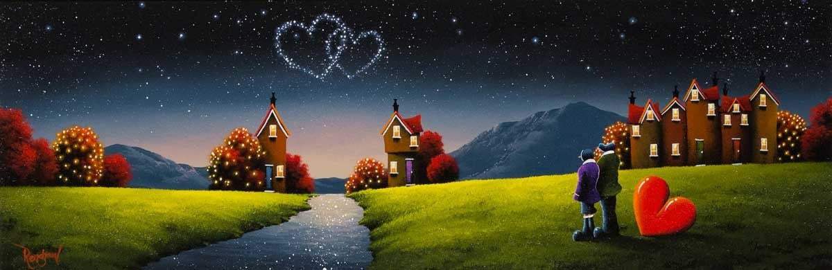 Love Is In The Stars - SOLD by artist David Renshaw - Wyecliffe Galleries