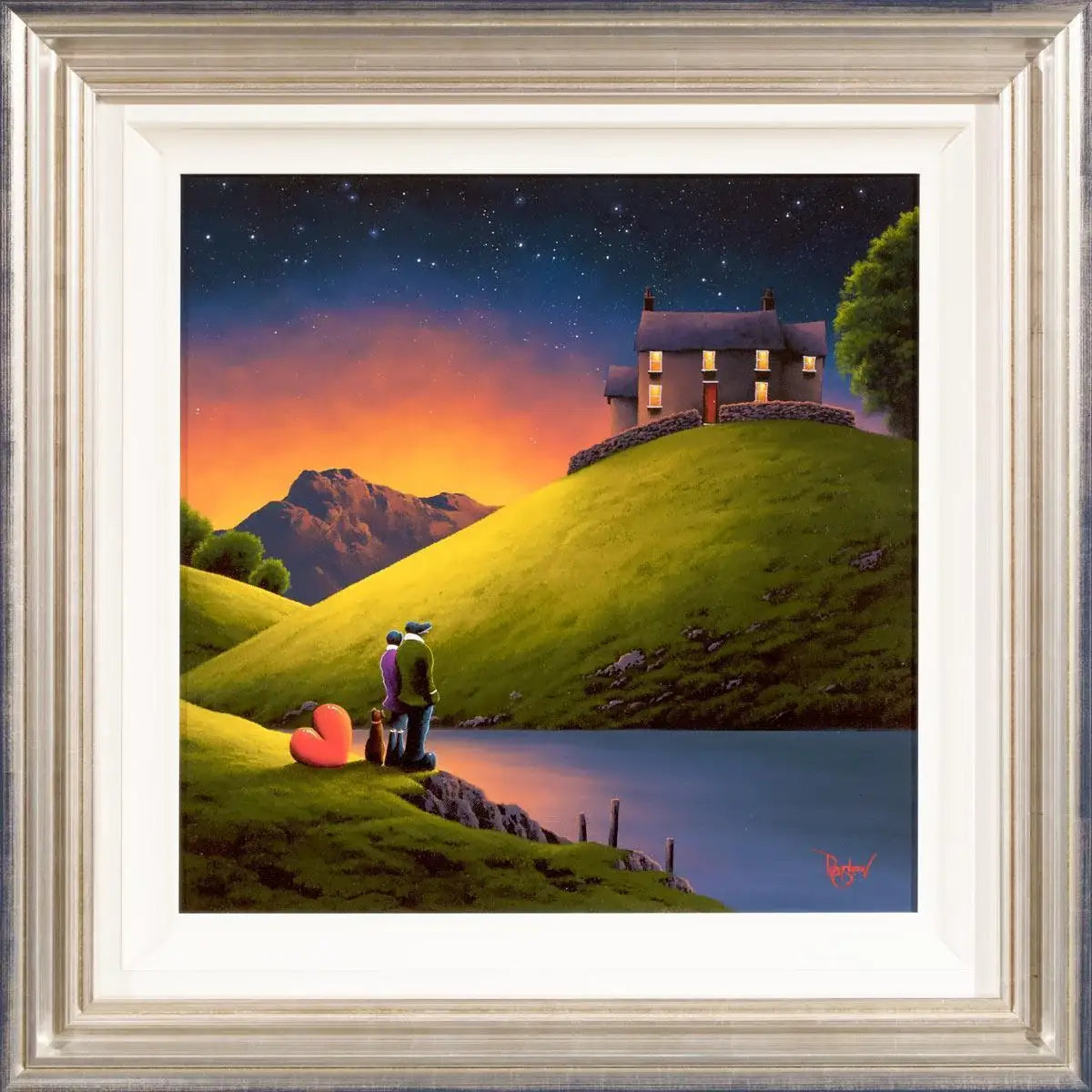 Love Lake - Original - SOLD by artist David Renshaw - Wyecliffe Galleries