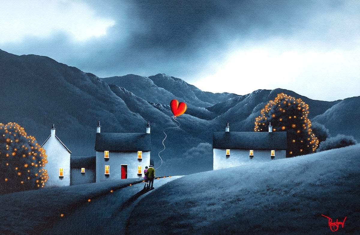 Love Lights The Way - Original - SOLD by artist David Renshaw - Wyecliffe Galleries