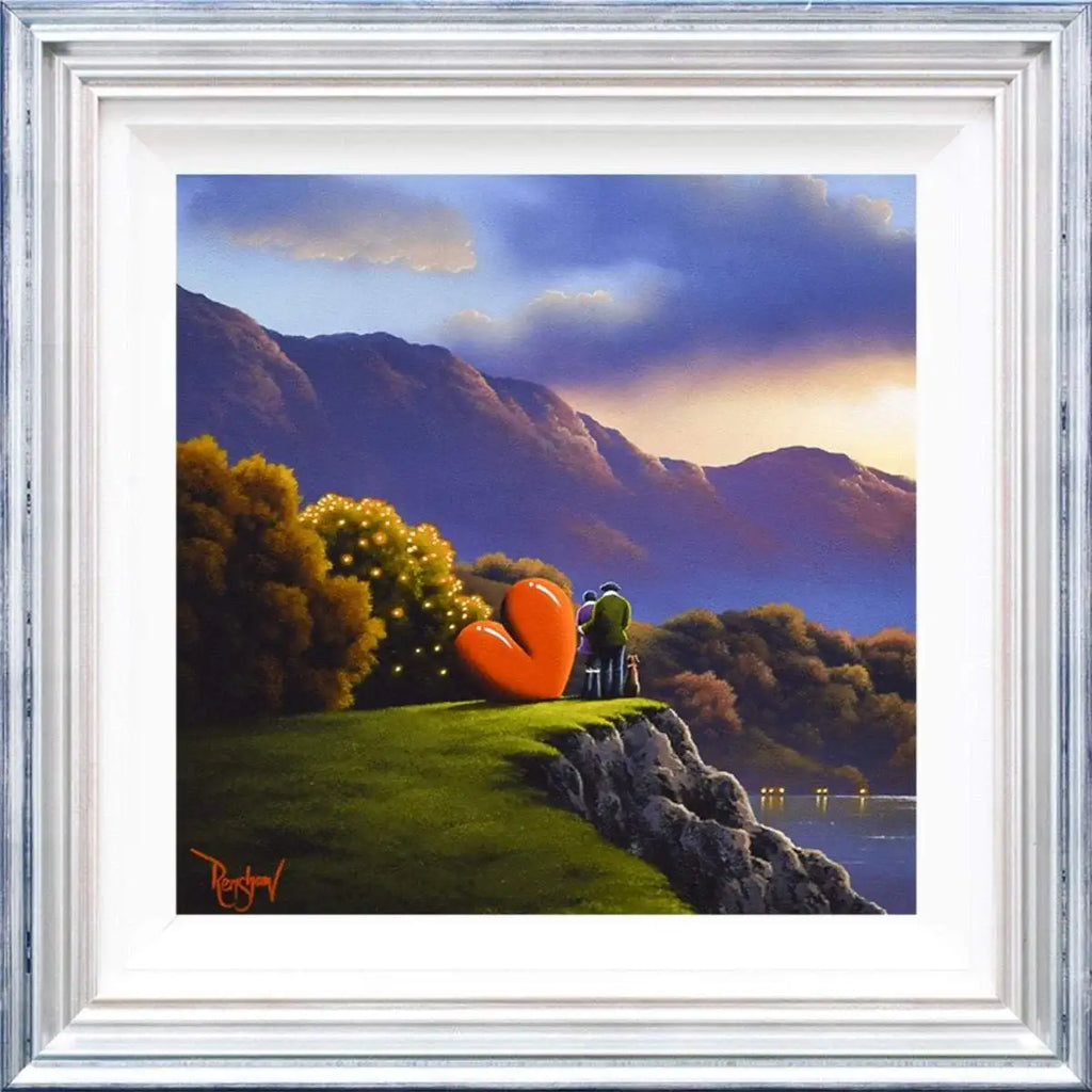 Love on the Clifftops - Original - SOLD by artist David Renshaw - Wyecliffe Galleries