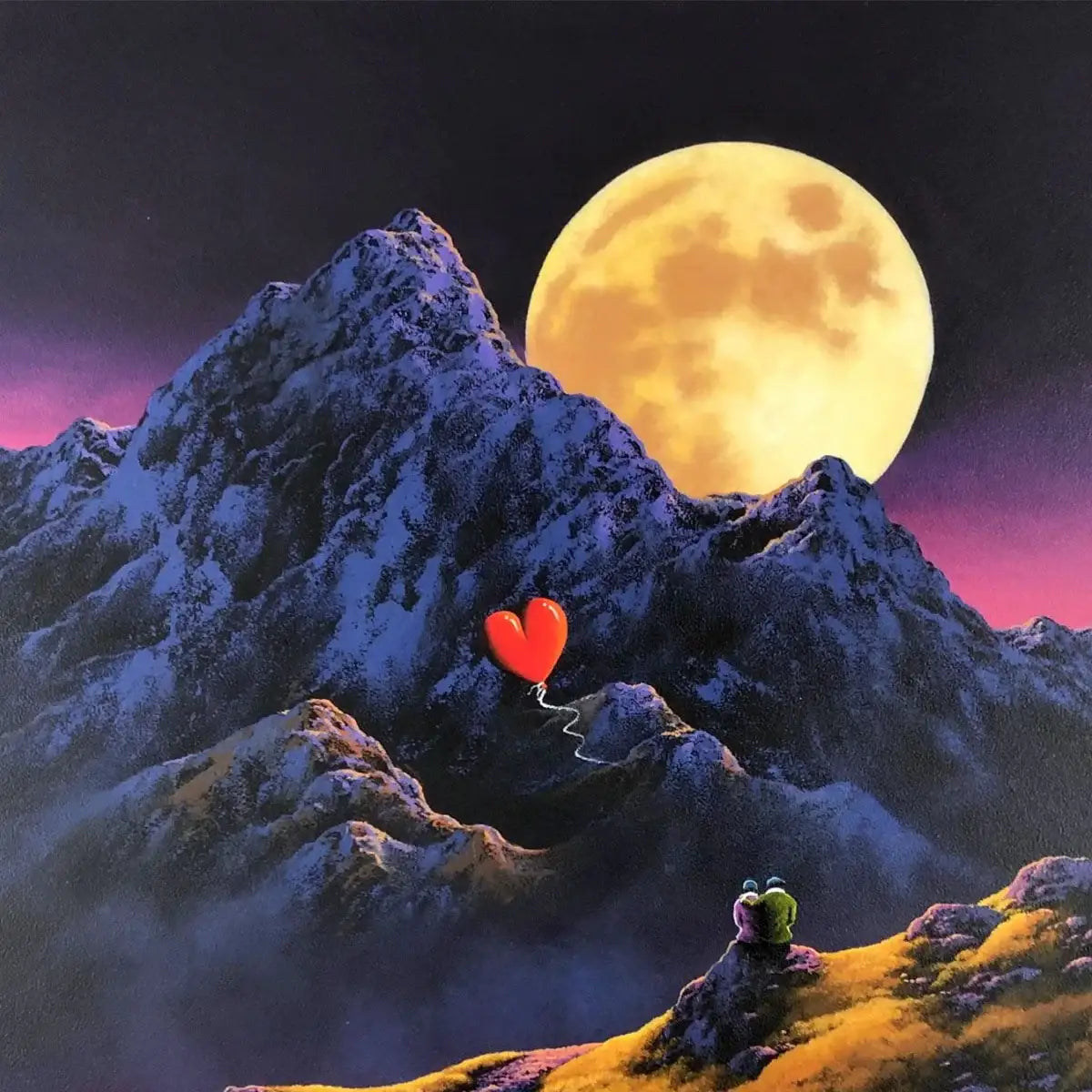 Love on the Mountain Tops - Original - SOLD by artist David Renshaw - Wyecliffe Galleries