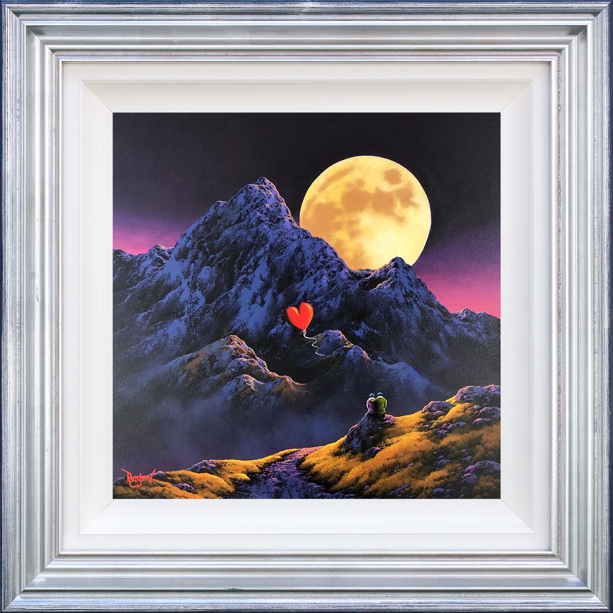 Love on the Mountain Tops David Renshaw Framed