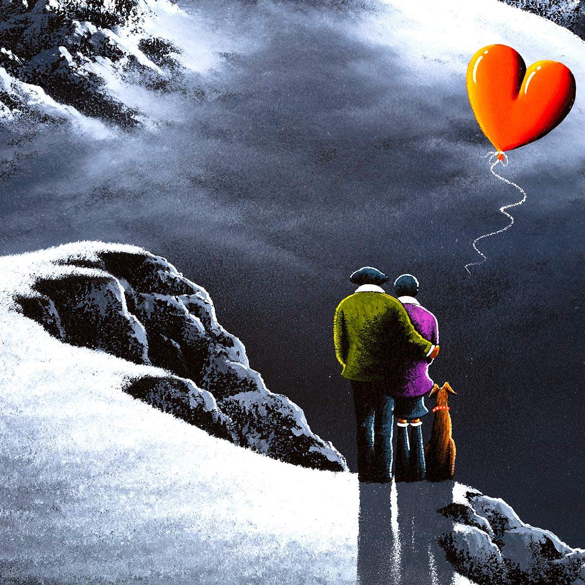 Love on the Mountaintops - Original - SOLD by artist David Renshaw - Wyecliffe Galleries