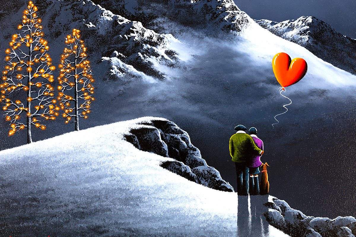 Love on the Mountaintops - Original - SOLD by artist David Renshaw - Wyecliffe Galleries