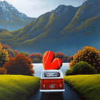 Love On The Open Road - Original - SOLD by artist David Renshaw - Wyecliffe Galleries