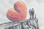 Love On Top - Original Sketch - SOLD by artist David Renshaw - Wyecliffe Galleries