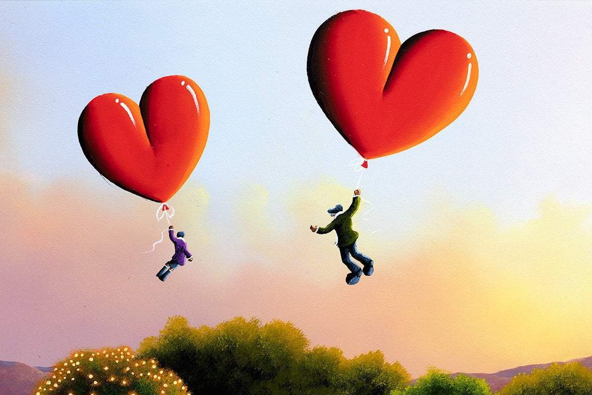 Love Takes Us Higher - Original - SOLD by artist David Renshaw - Wyecliffe Galleries