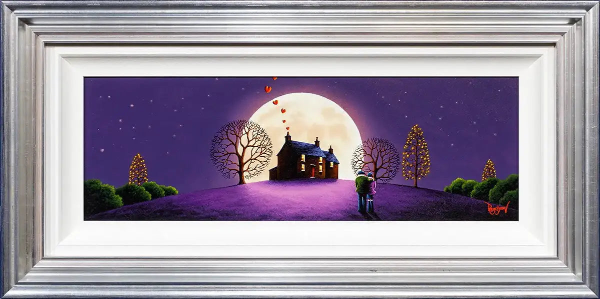 Love Under The Moonlight - Original - SOLD by artist David Renshaw - Wyecliffe Galleries
