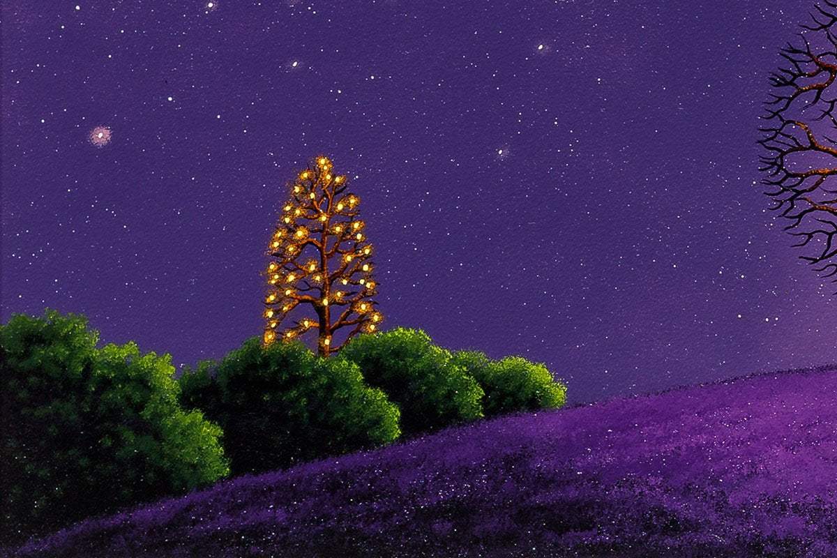 Love Under The Moonlight - Original - SOLD by artist David Renshaw - Wyecliffe Galleries