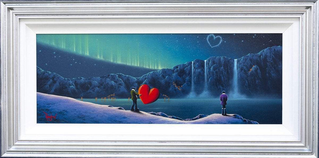 Love Under The Northern Lights - Original - SOLD by artist David Renshaw - Wyecliffe Galleries