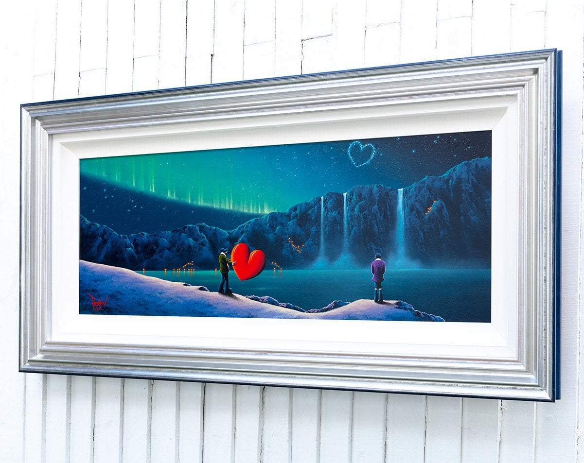Love Under The Northern Lights - Original - SOLD by artist David Renshaw - Wyecliffe Galleries