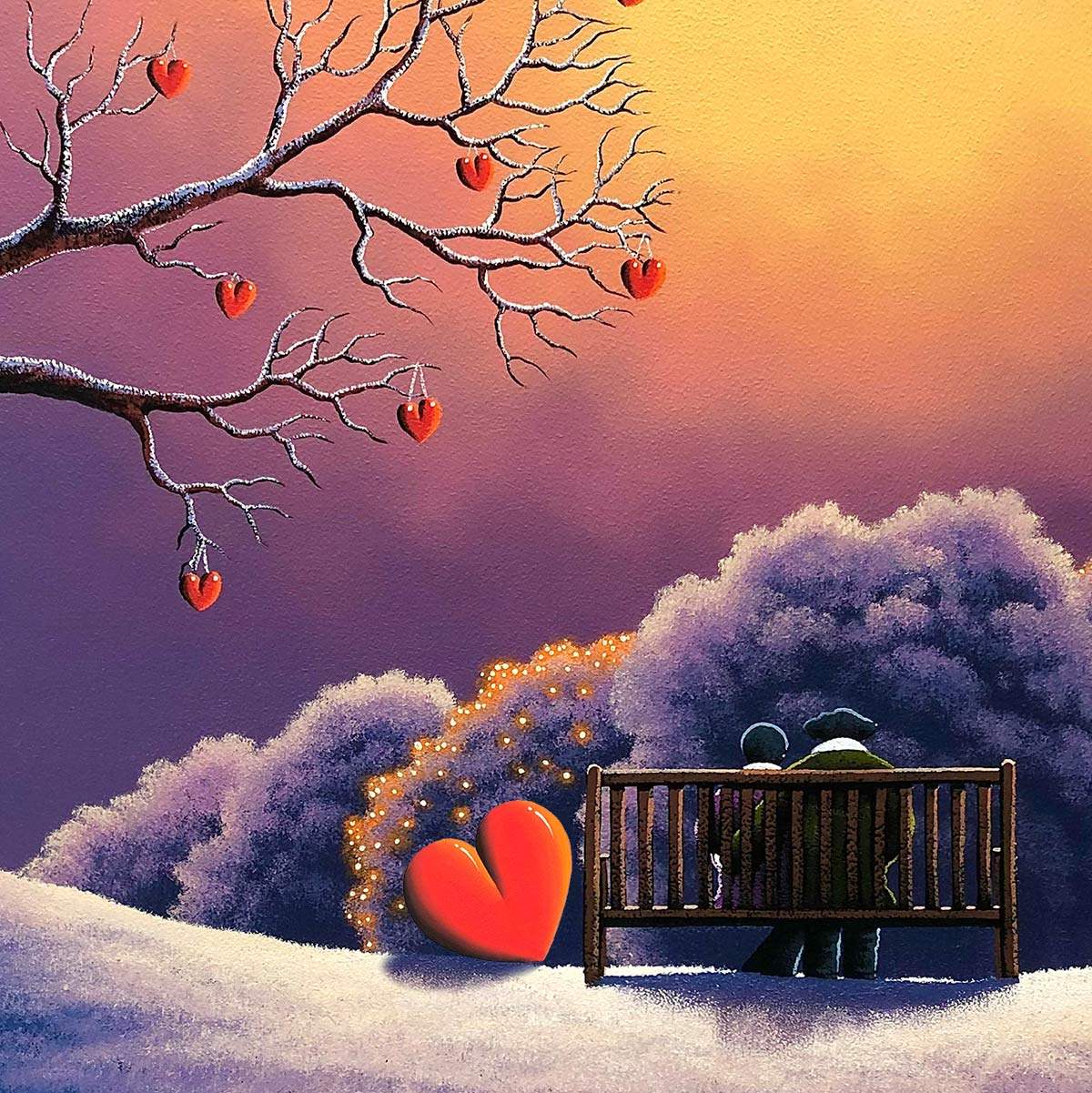 Love Warms our Hearts - SOLD by artist David Renshaw - Wyecliffe Galleries