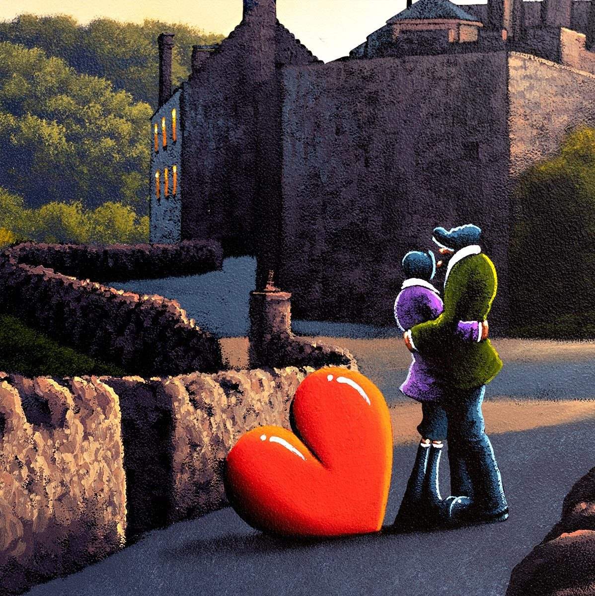 Love With a View - Original - SOLD by artist David Renshaw - Wyecliffe Galleries