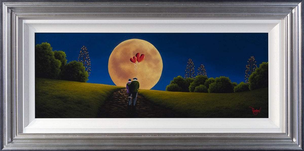 Love You To The Moon And Back - Original - SOLD by artist David Renshaw - Wyecliffe Galleries