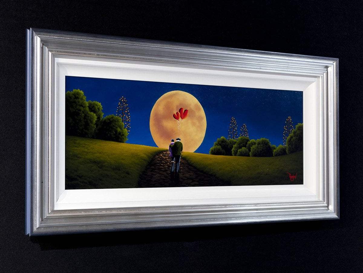 Love You To The Moon And Back - Original - SOLD by artist David Renshaw - Wyecliffe Galleries