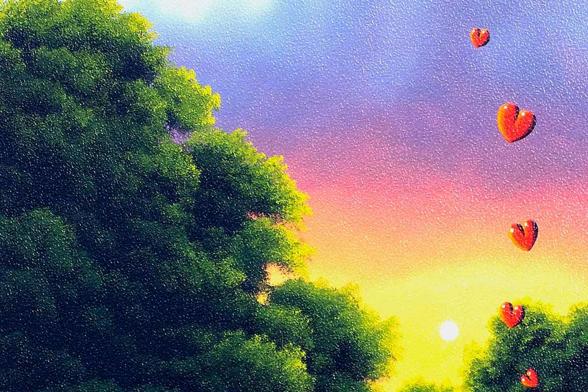 Loved Up - Original - SOLD by artist David Renshaw - Wyecliffe Galleries