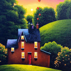 Loved Up - Original - SOLD by artist David Renshaw - Wyecliffe Galleries