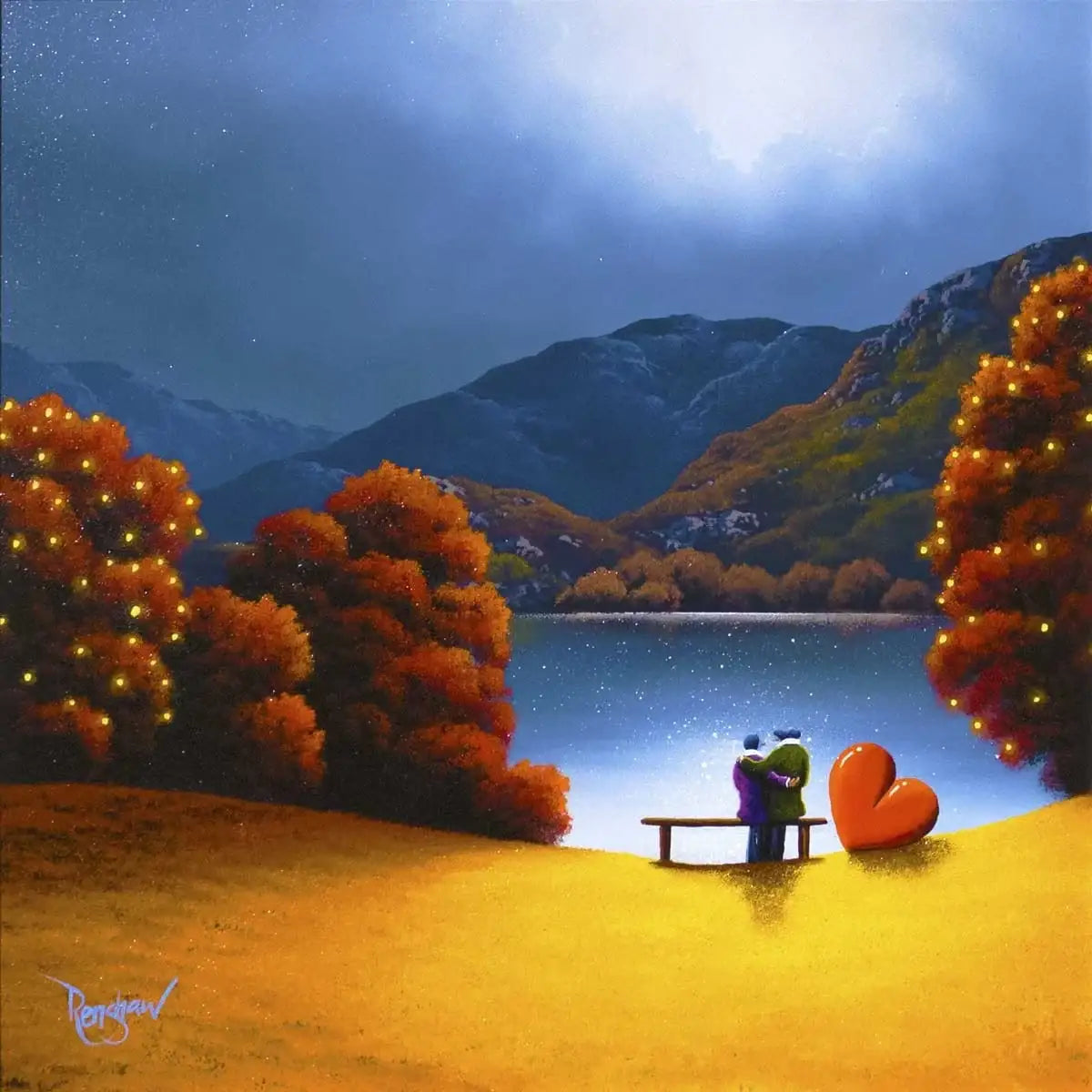 Lover's Lake - SOLD by artist David Renshaw - Wyecliffe Galleries