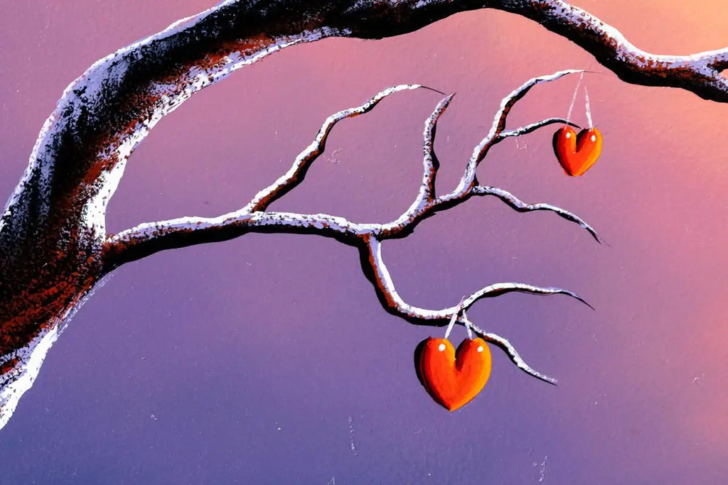 Lovers Bench - Original - SOLD by artist David Renshaw - Wyecliffe Galleries