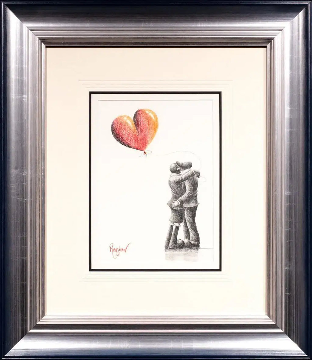 Loving Embrace - Original sketch - SOLD by artist David Renshaw - Wyecliffe Galleries