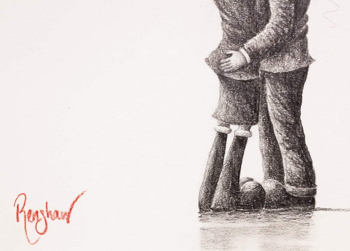 Loving Embrace - Original sketch - SOLD by artist David Renshaw - Wyecliffe Galleries