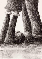 Loving Embrace - Original sketch - SOLD by artist David Renshaw - Wyecliffe Galleries