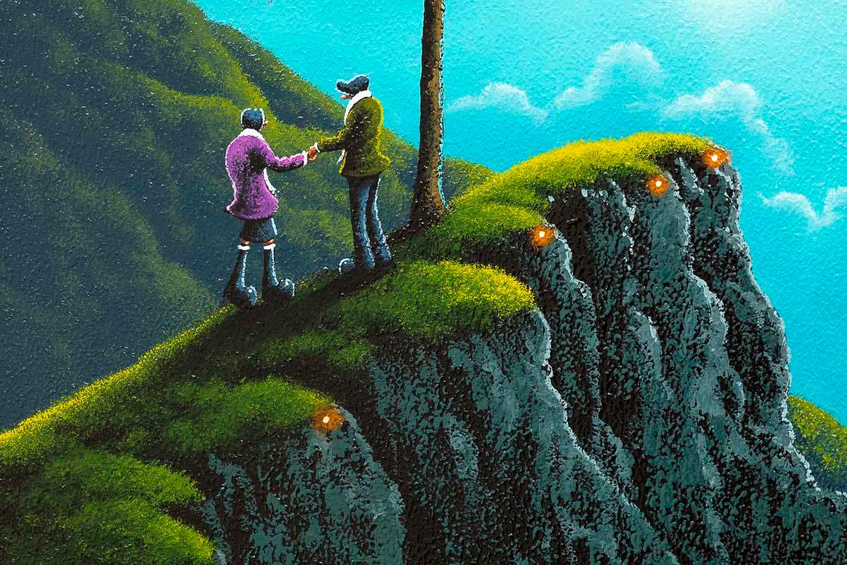 Lovingly Guided - Original - SOLD by artist David Renshaw - Wyecliffe Galleries