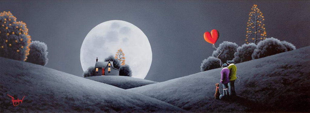 Lunar Love - Original - SOLD by artist David Renshaw - Wyecliffe Galleries