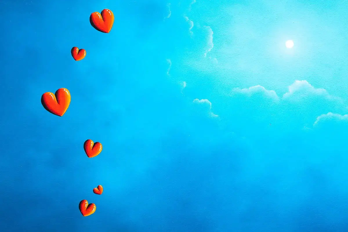 The Rooftop Rendezvous - Original - SOLD by artist David Renshaw - Wyecliffe Galleries