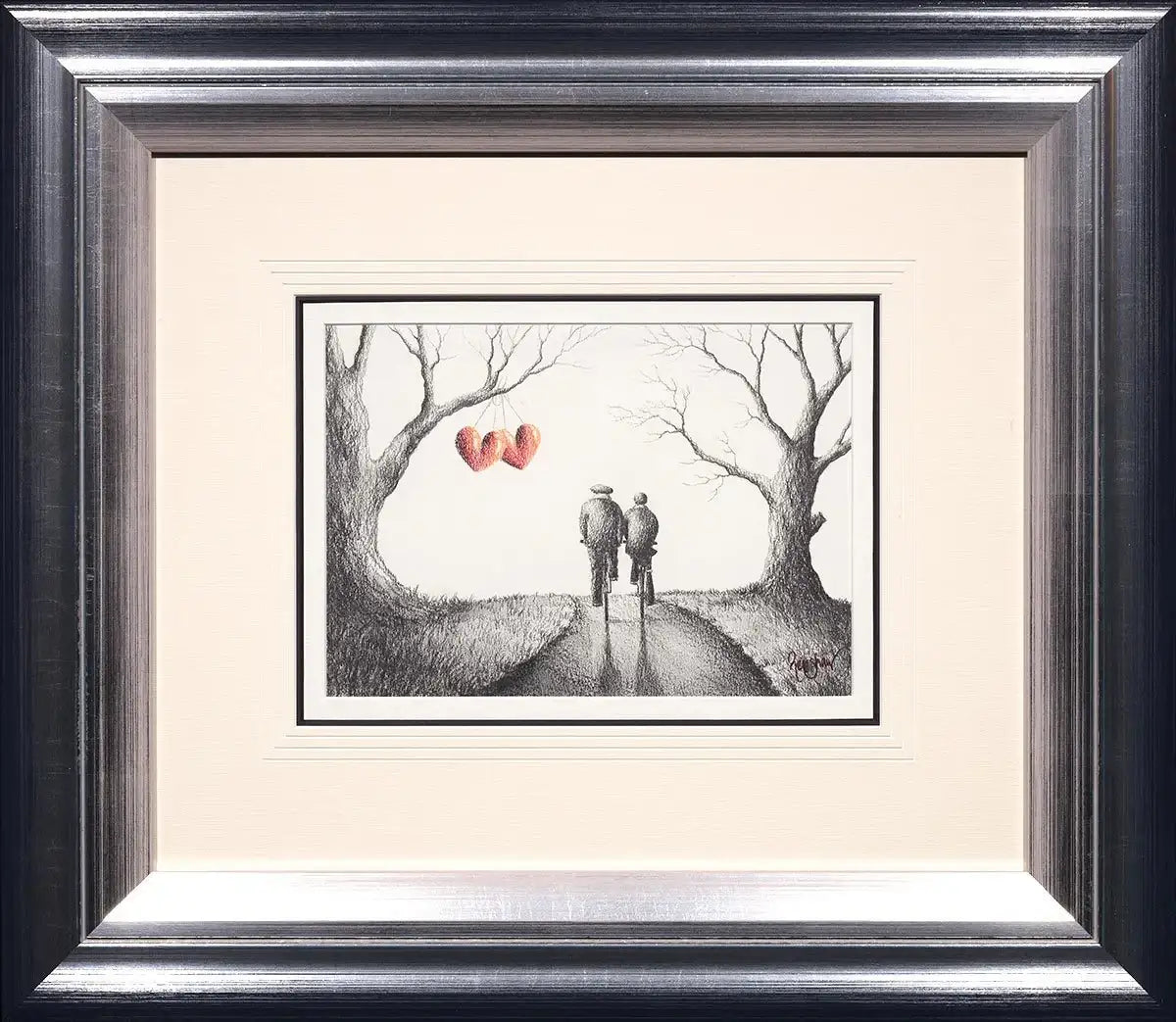 Me & You - Original Pencil Sketch - SOLD by artist David Renshaw - Wyecliffe Galleries