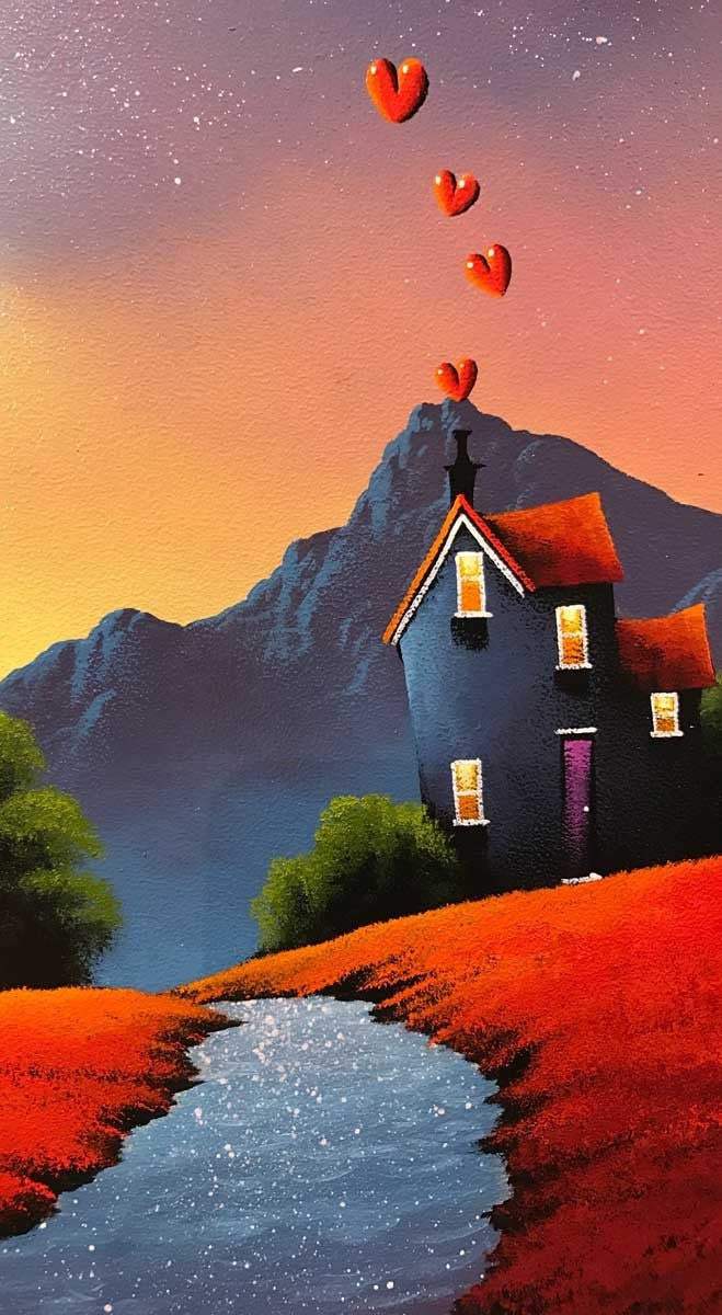 Meet Me by the River - SOLD by artist David Renshaw - Wyecliffe Galleries