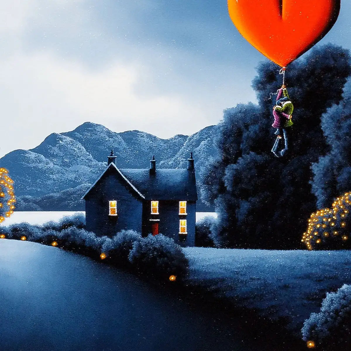 Midnight Romance - Original - SOLD by artist David Renshaw - Wyecliffe Galleries