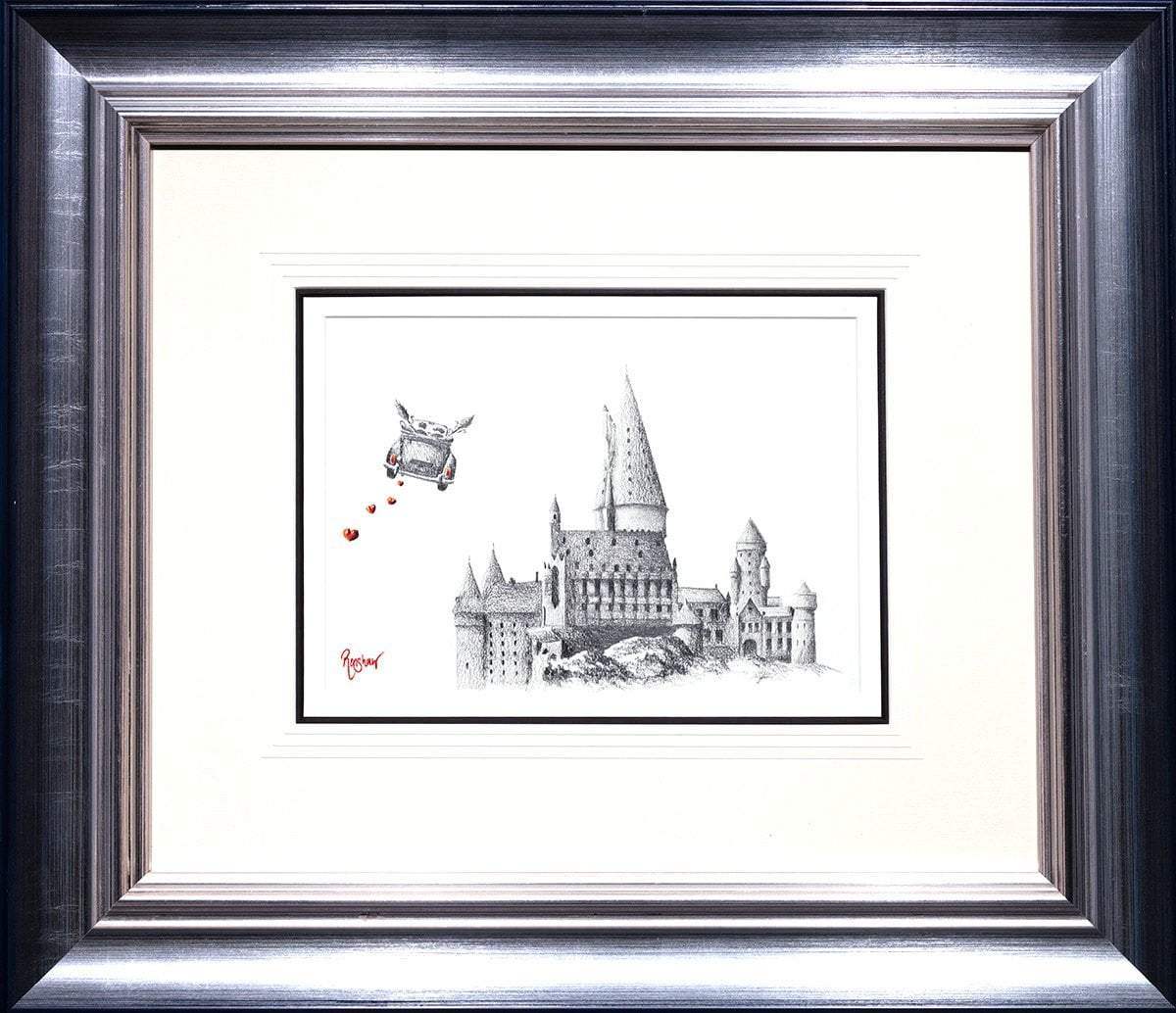Mischief and Magic - Pencil Sketch - SOLD by artist David Renshaw - Wyecliffe Galleries