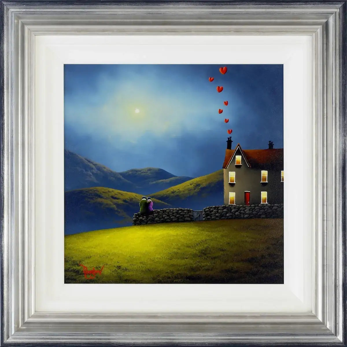 Moon Gazing- SOLD by artist David Renshaw - Wyecliffe Galleries