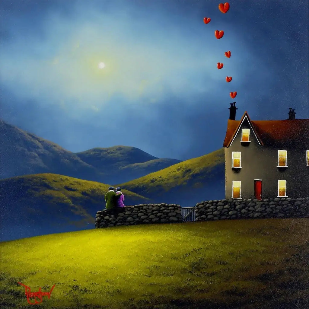 Moon Gazing- SOLD by artist David Renshaw - Wyecliffe Galleries