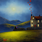 Moon Gazing- SOLD by artist David Renshaw - Wyecliffe Galleries