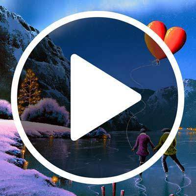 Moonlight Romance - Rare Edition - SOLD by artist David Renshaw - Wyecliffe Galleries