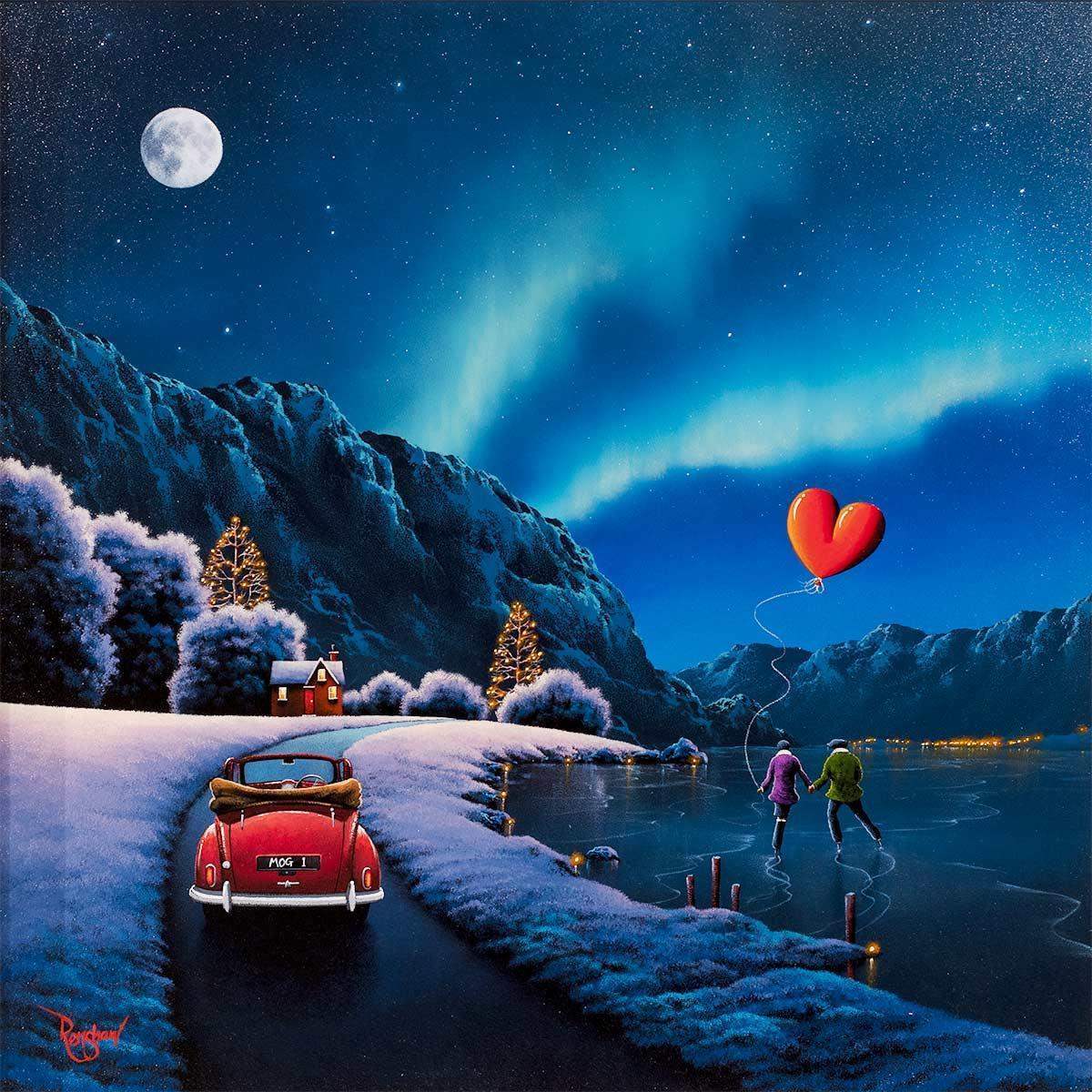 Moonlight Romance - Original - SOLD by artist David Renshaw - Wyecliffe Galleries